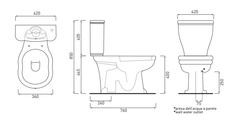 Унітаз підлоговий Windsor (WINVAMSB), CIELO - Зображення 170967-30b36.jpg