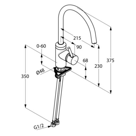 Змішувач для кухні DN 10 Bozz (428030576), Kludi - Зображення 171293-1792b.jpg