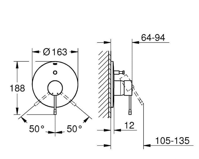 Змішувач Essence (19285001), Grohe - Зображення 171312-5f5bf.jpg