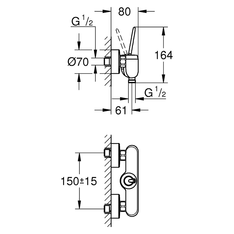Смеситель для душа Eurodisc Joy (23430000), Grohe - Зображення 171315-b2ddd.jpg