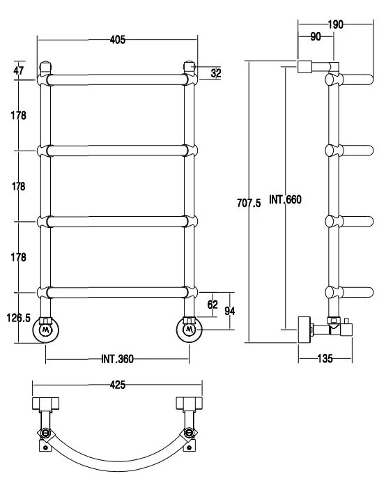 Рушникосушка Luna 432 CR Margaroli - Зображення 171341-f45d7.jpg