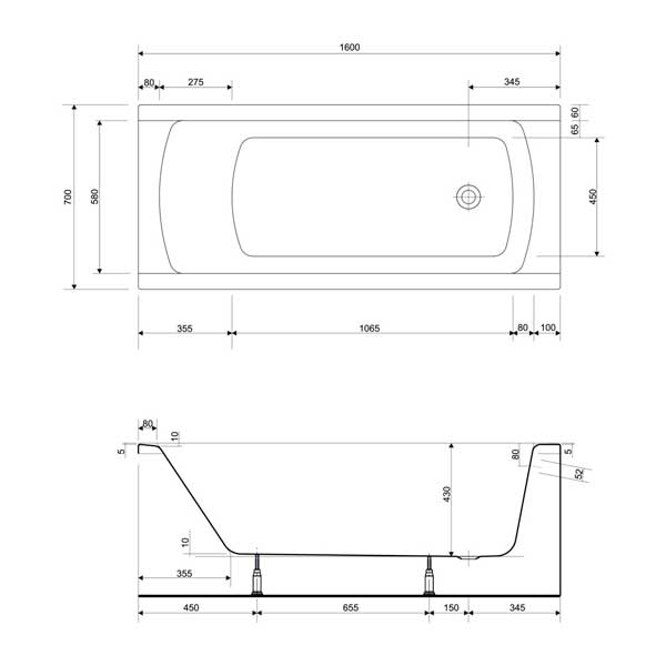 Ванна прямокутна Korat 160x70, Cersanit - Зображення 171391-65da0.jpg