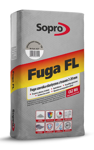 Затирка для швів Sopro FL 627 піщано-сіра №18 (25 кг) - Зображення