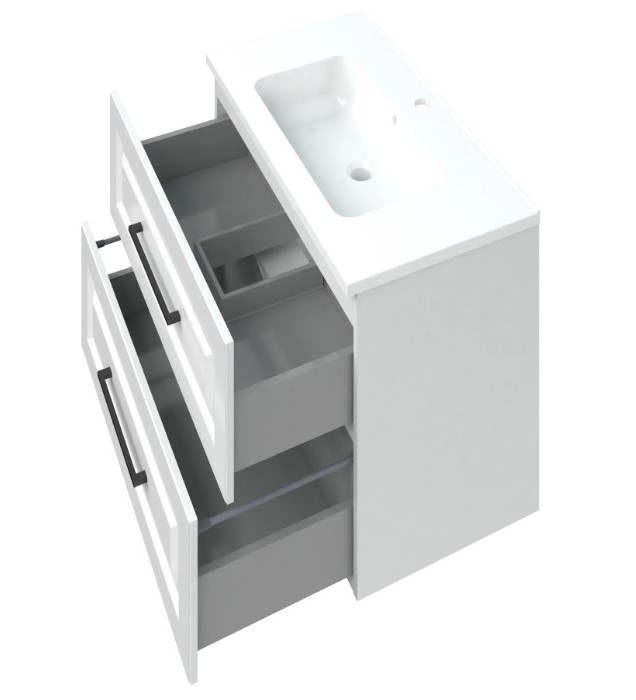 Шкафчик с умывальником Родео 80 Денвер белый Mirater - Зображення 171653720-c2125.jpg