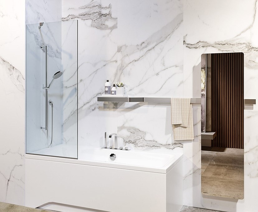 Шторка для ванни Capri 70x150 Diamond LIBERTA - Зображення