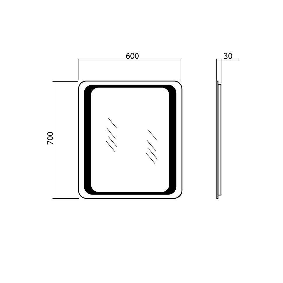 Дзеркало Омега 60, Аква Родос - Зображення 171799-a121c.jpg