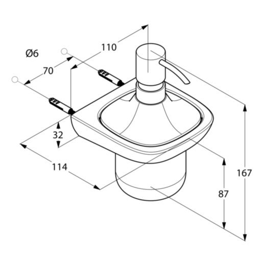 Дозатор для рідкого мила Ambienta (5397605), Kludi - Зображення 171847-281f8.jpg