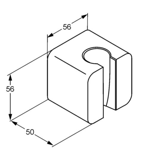 Держатель для ручного душа A-QA (6555105-00), Kludi - Зображення 171848-1b6d5.jpg