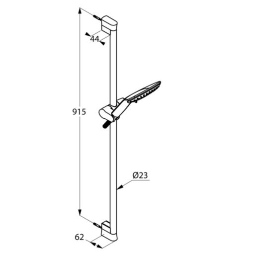 Душовий набір 3S Fizz (6774091-00) білий, Kludi - Зображення 171893-c42bf.jpg