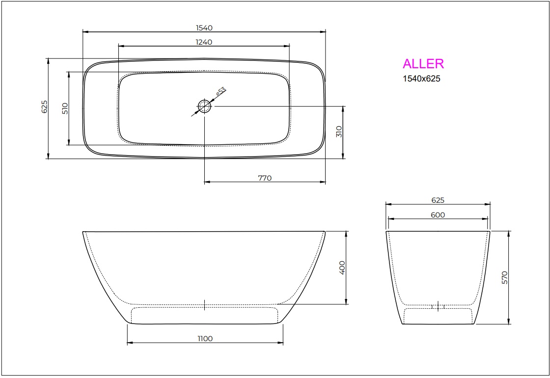 Ванна ALLER 154x62 White StudioStone - Зображення 171920225-571bc.jpg