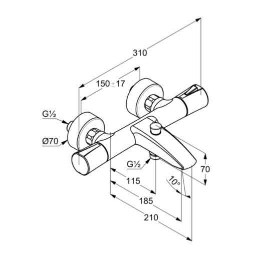 Змішувач для ванни Zenta (351010538), Kludi - Зображення 171958-118ae.jpg