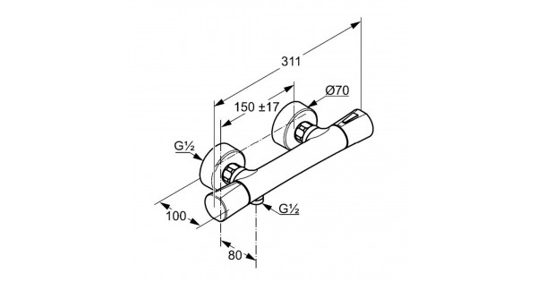 Змішувач для душу Zenta (351009138) білий, Kludi - Зображення 171962-4ddbe.jpg