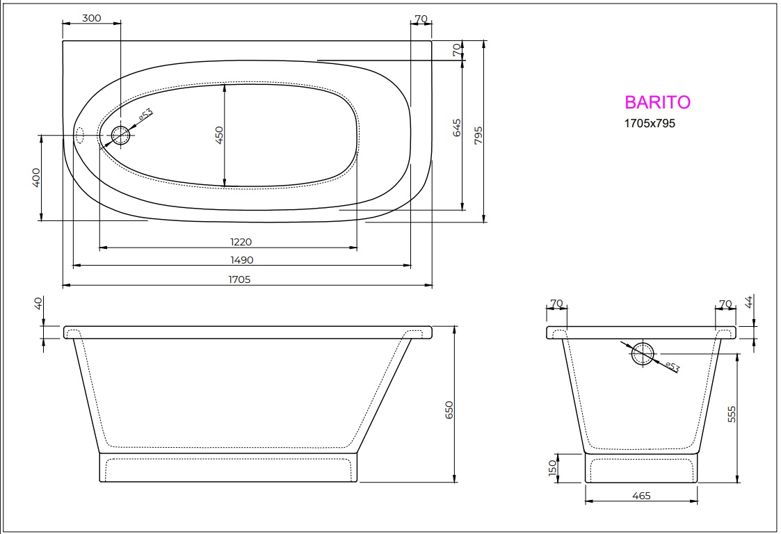 Ванна BARITO 170x80 White StudioStone - Зображення 171989590-161ee.jpg