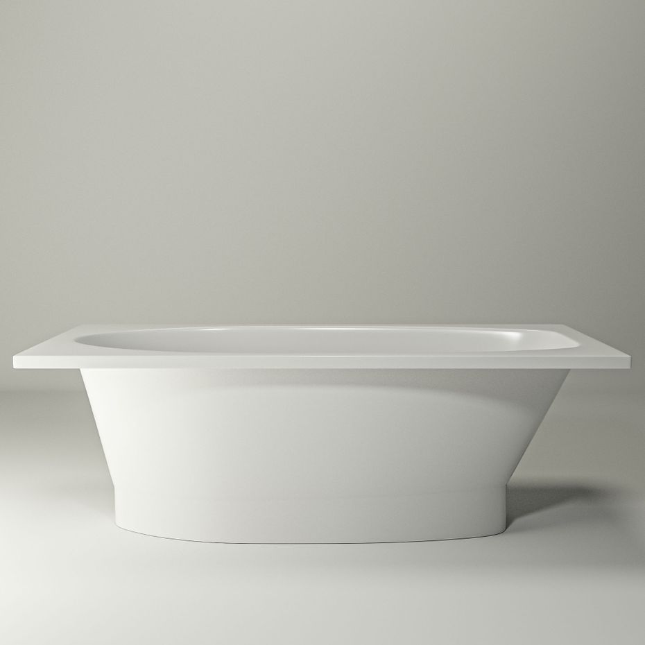 Ванна CARONI 150x80 White StudioStone - Зображення