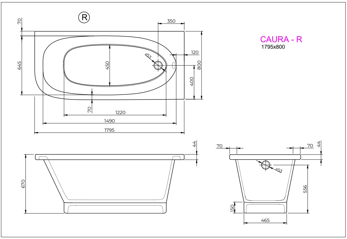 Ванна CAURA R 180x80 White StudioStone - Зображення 171989630-140a4.jpg