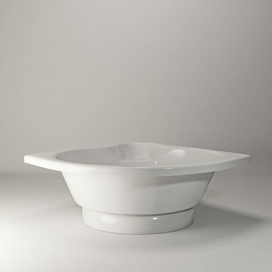 Ванна FLY 145x145 White StudioStone - Зображення