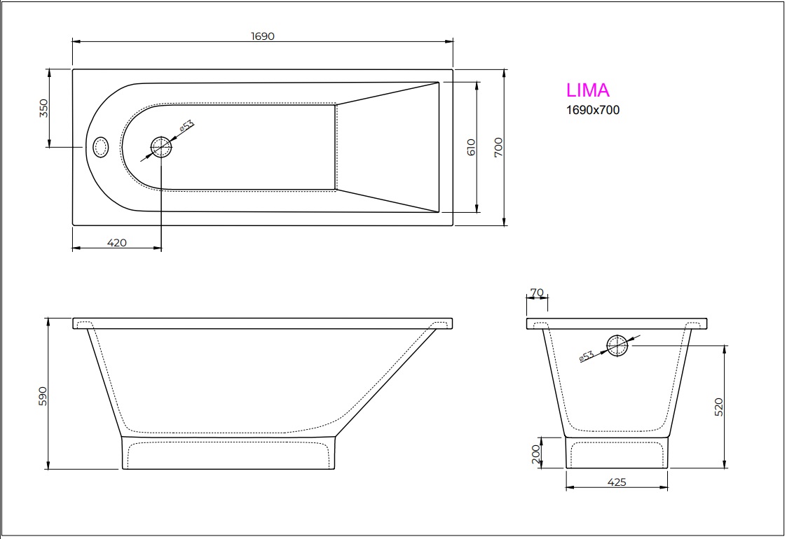 Ванна LIMA 169x70,5 White StudioStone - Зображення 171990327-7f596.jpg