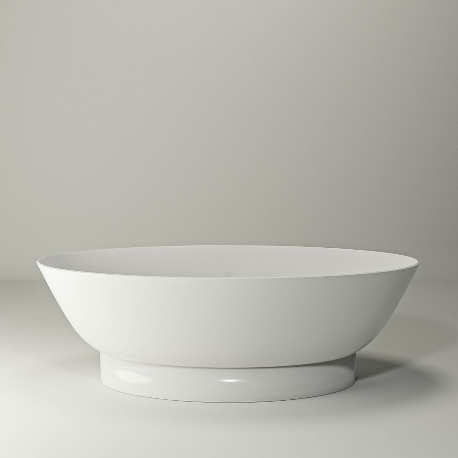 Ванна LOIRE 181x89 White StudioStone - Зображення