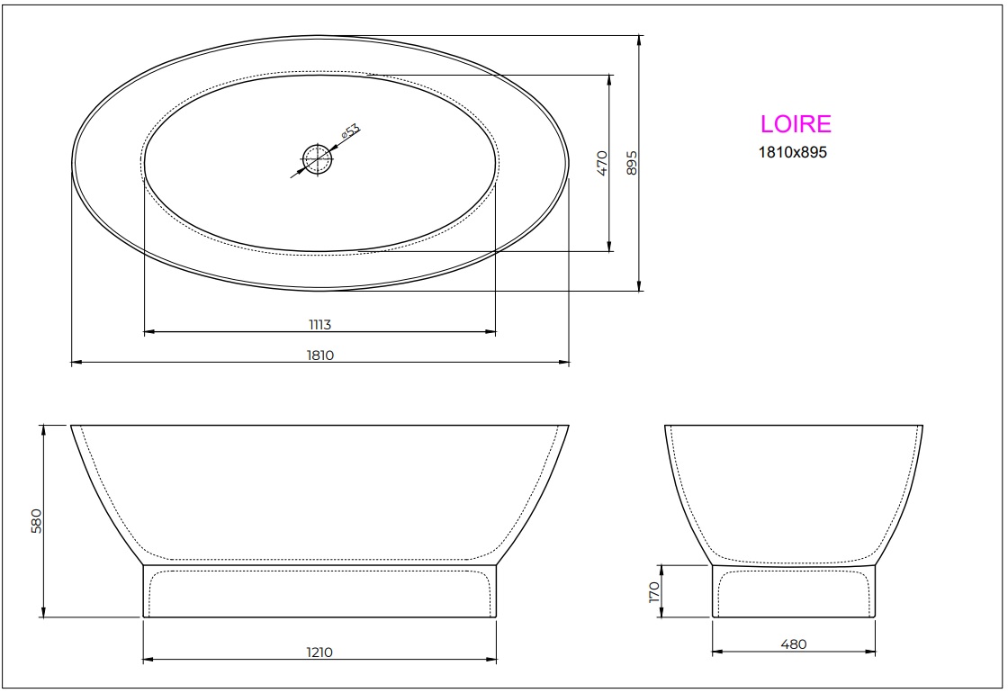 Ванна LOIRE 181x89 White StudioStone - Зображення 171990328-a3190.jpg