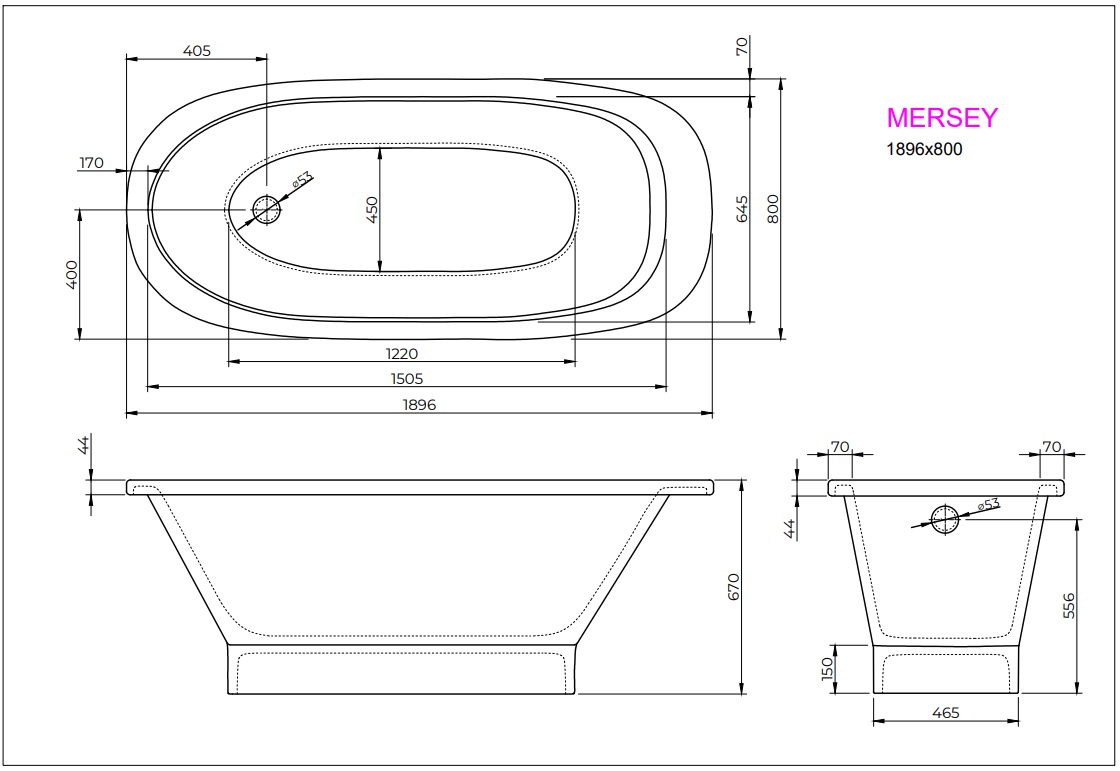 Ванна MERSEY 190x80 White StudioStone - Зображення 171990344-3ecc7.jpg