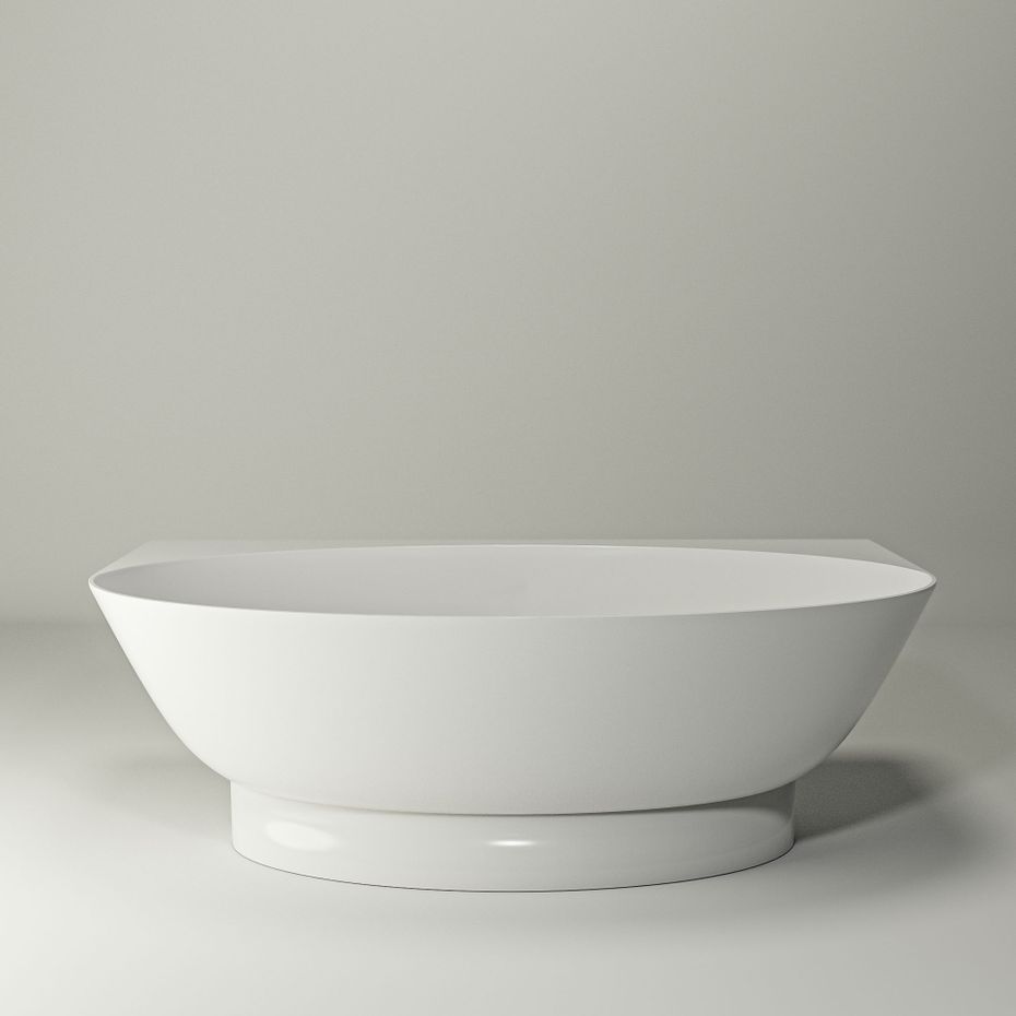 Ванна ODET 181x100 White StudioStone - Зображення