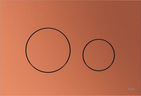 Кнопка зливу TECEloop 9240937 червона бронза TECE - Зображення