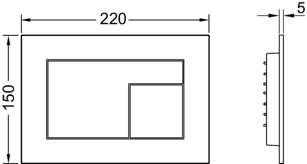 Кнопка зливу TECEvelvet 9240731 антрацит TECE - Зображення 172136315-046df.jpg