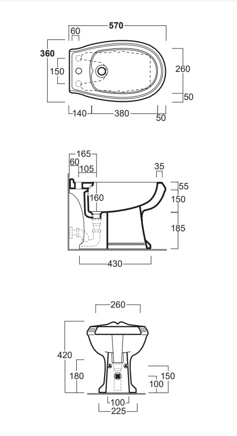 Биде напольное Arcade (AR833), SIMAS - Зображення 172290-871a6.jpg