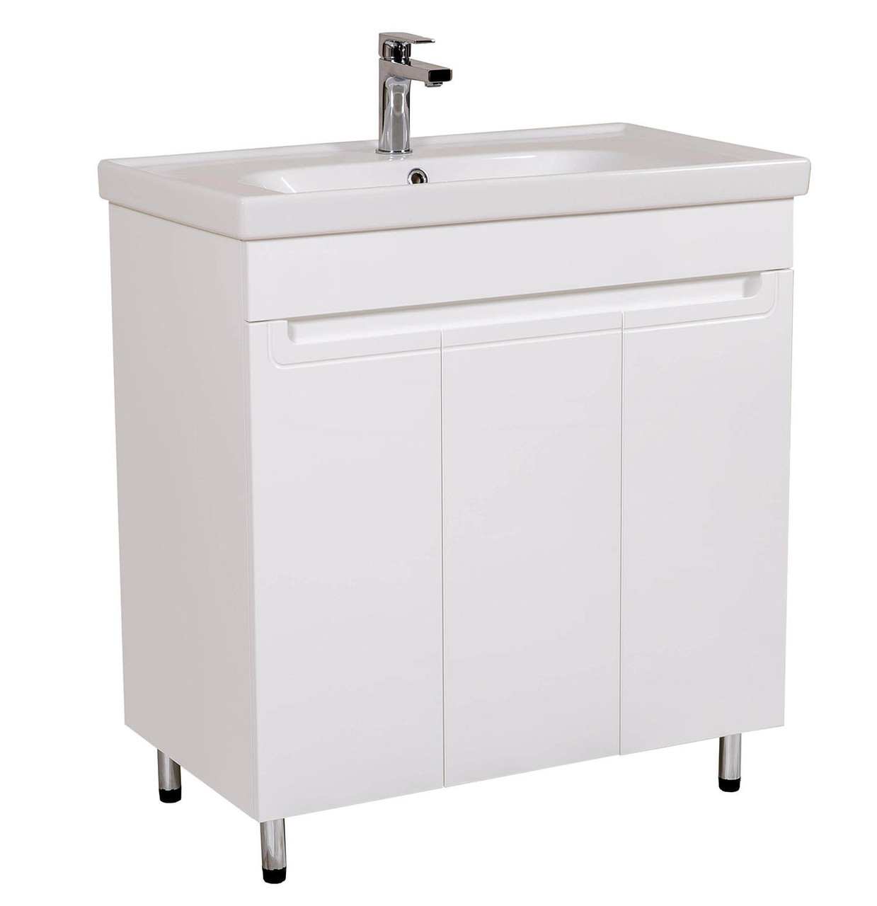 Шкафчик с умывальником Омега Frame 80, Аква Родос - Зображення 172462-84ad1.jpg