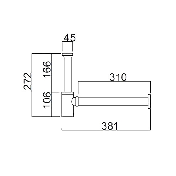 Сифон для умывальника (SIFN) black matt, CIELO - Зображення 172506-b5526.jpg