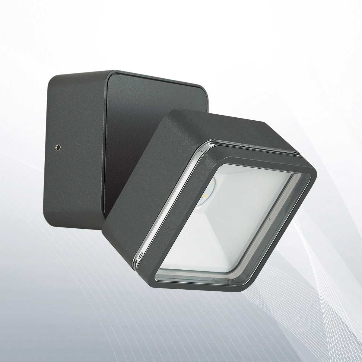 Світильник вуличний OMEGA AP SQUARE ANTRACITE 4000K (172514), IDEAL LUX - Зображення