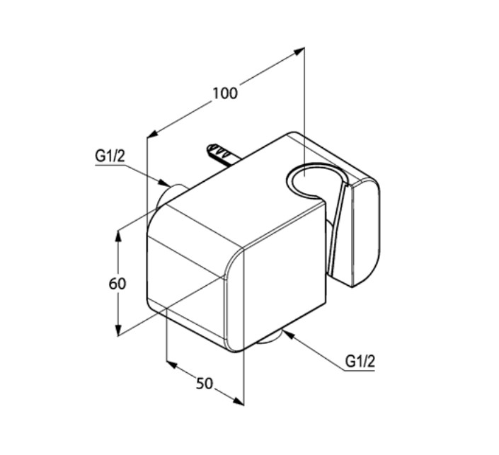 Подключение душевого шланга DN 15 A-QA (6556005-00), Kludi - Зображення 172518-72ea5.jpg