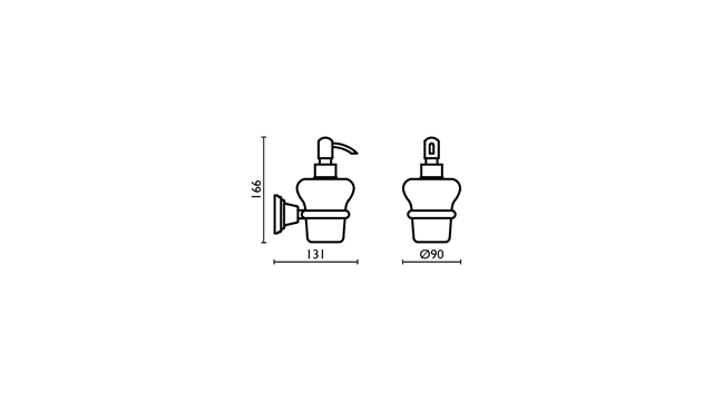 Дозатор для рідкого мила Canova (CA12851), Bagno&Associati - Зображення 172534-cd6c9.jpg