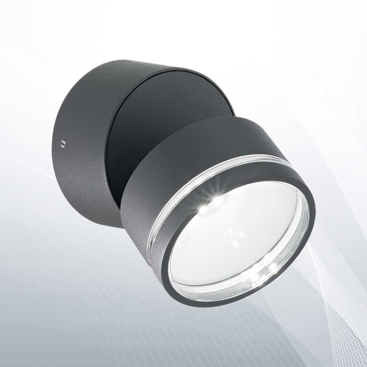 Світильник вуличний OMEGA AP ROUND ANTRACITE 4000K (172552), IDEAL LUX - Зображення