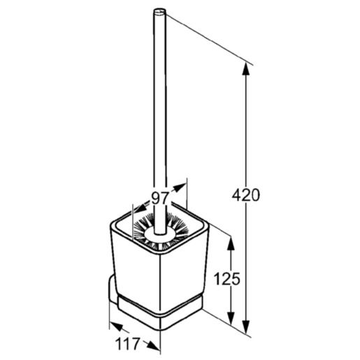 Туалетный ершик с держателем KLUDI E2 (4997405), Kludi - Зображення 172560-70184.jpg