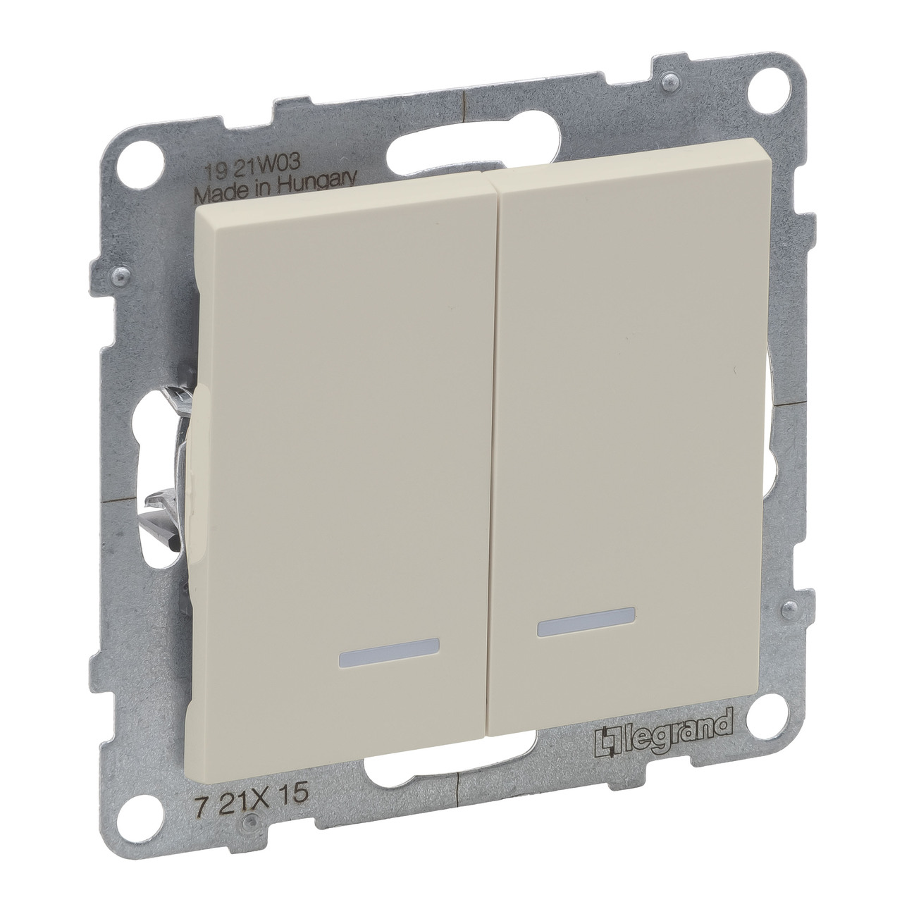 Вимикач 2-клавішний автоматичні клеми 10А Suno Слонова кістка 721215 Legrand - Зображення 172560826-95bed.jpg