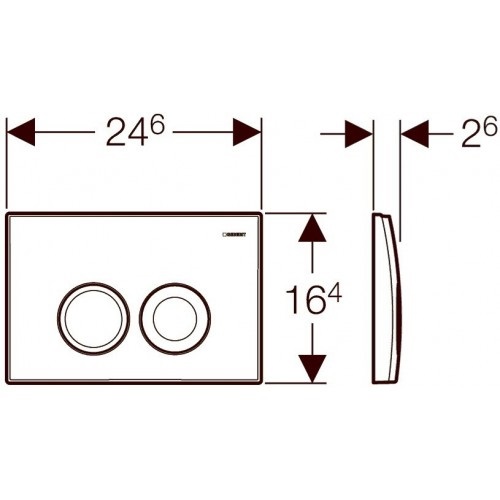 Клавиша смыва Delta 21 (115.125.11.10) белый, Geberit - Зображення 172590-c5cb8.jpg