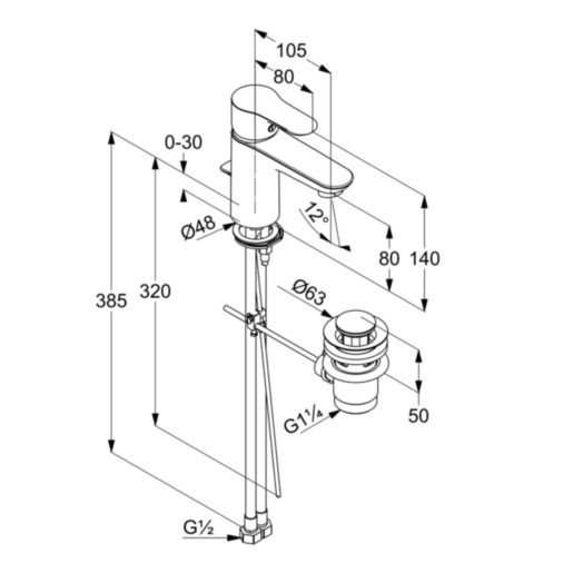 Змішувач для умивальника DN 10 Objekta (322330575), Kludi - Зображення 172629-c51d9.jpg