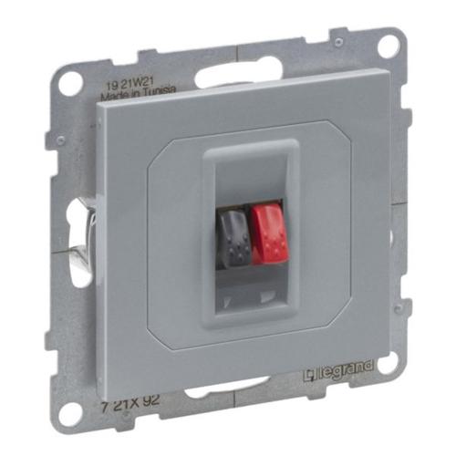 Розетка аудіо для колонок Suno Алюміній 721392 Legrand - Зображення