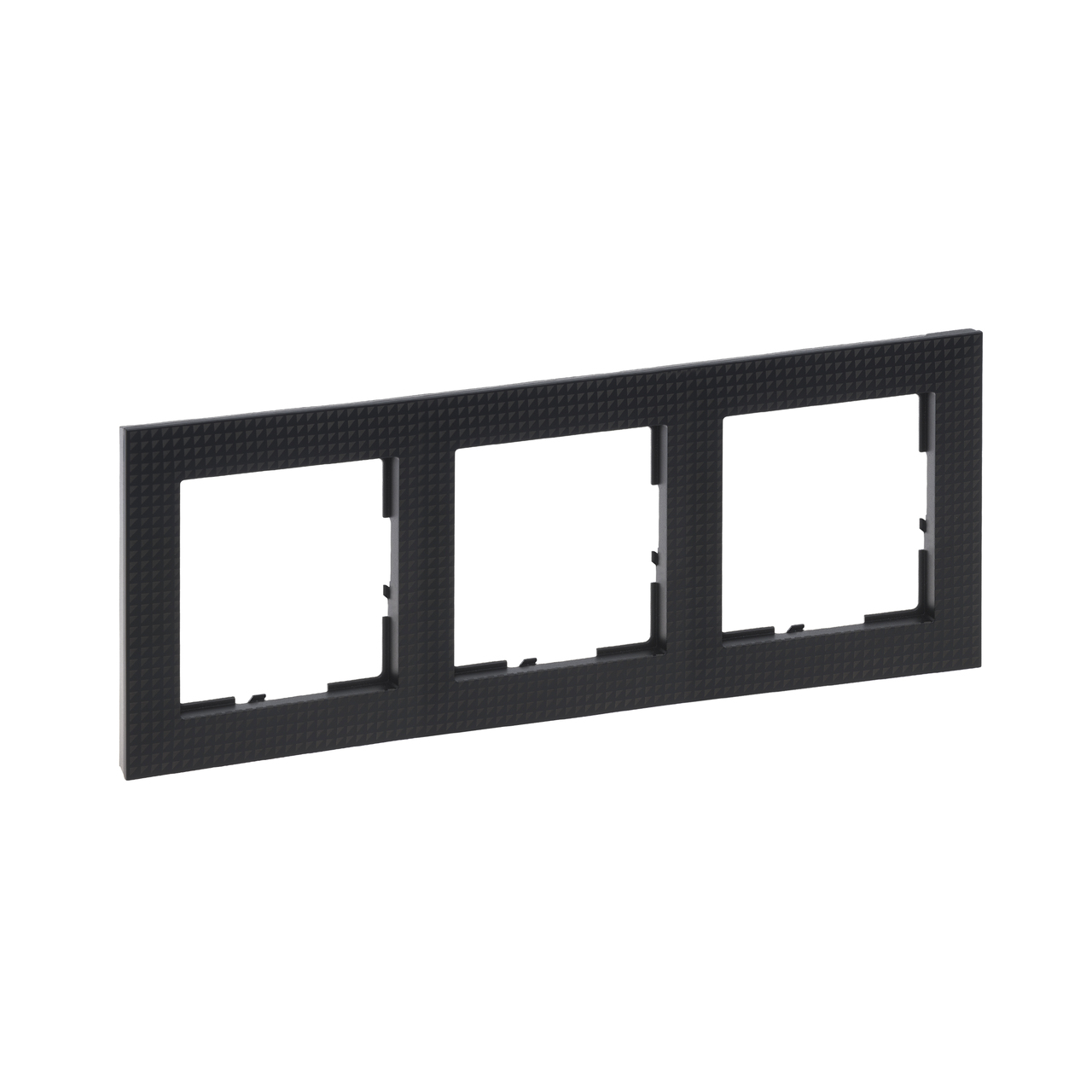 Рамка 3-місна Suno Чорний паттерн 721573 Legrand - Зображення 172630195-9216b.jpg