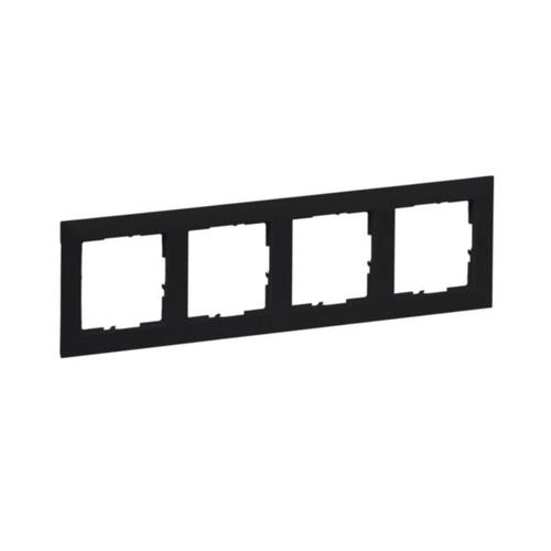 Рамка 4-местная Suno Черный 721524 Legrand - Зображення 172630215-5a14b.jpg