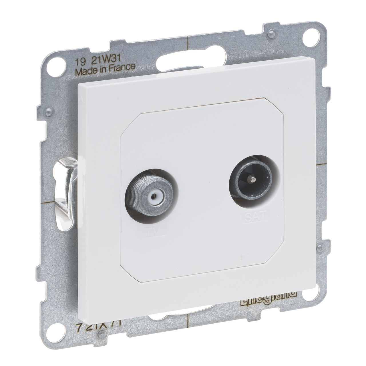 Розетка TV-Sat зірка на 2 кабеля Suno 721171 Legrand - Зображення