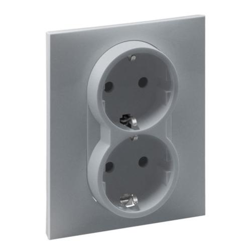 Розетка силовая 2х2К+С 16А 250В автоматические клеммы Suno 721326 Legrand - Зображення