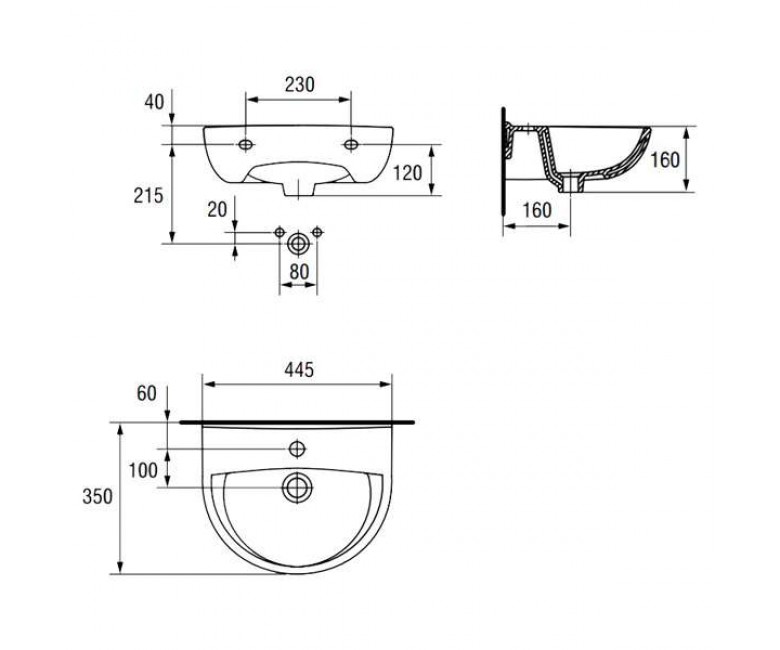 Умивальник 45 см President CCWS1000368071 Cersanit - Зображення 172638-32eff.jpg