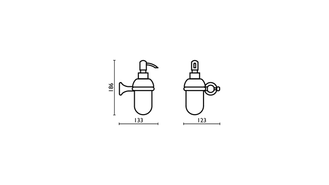 Дозатор для рідкого мила Regency (RE12751), Bagno&Associati - Зображення 172662-54d1a.jpg