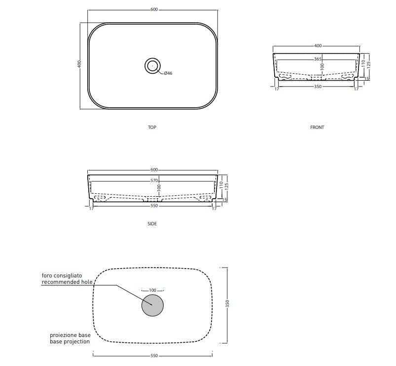Умывальник Shui Comfort (SHCOLAR60), CIELO - Зображення 172664-0287e.jpg