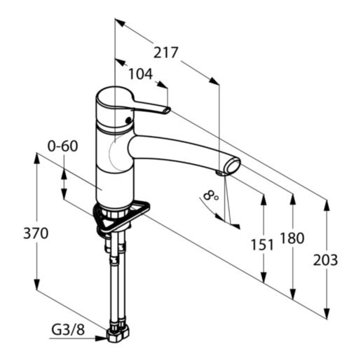 Смеситель для кухни DN 15 Trendo (335740575), Kludi - Зображення 172680-23b59.jpg