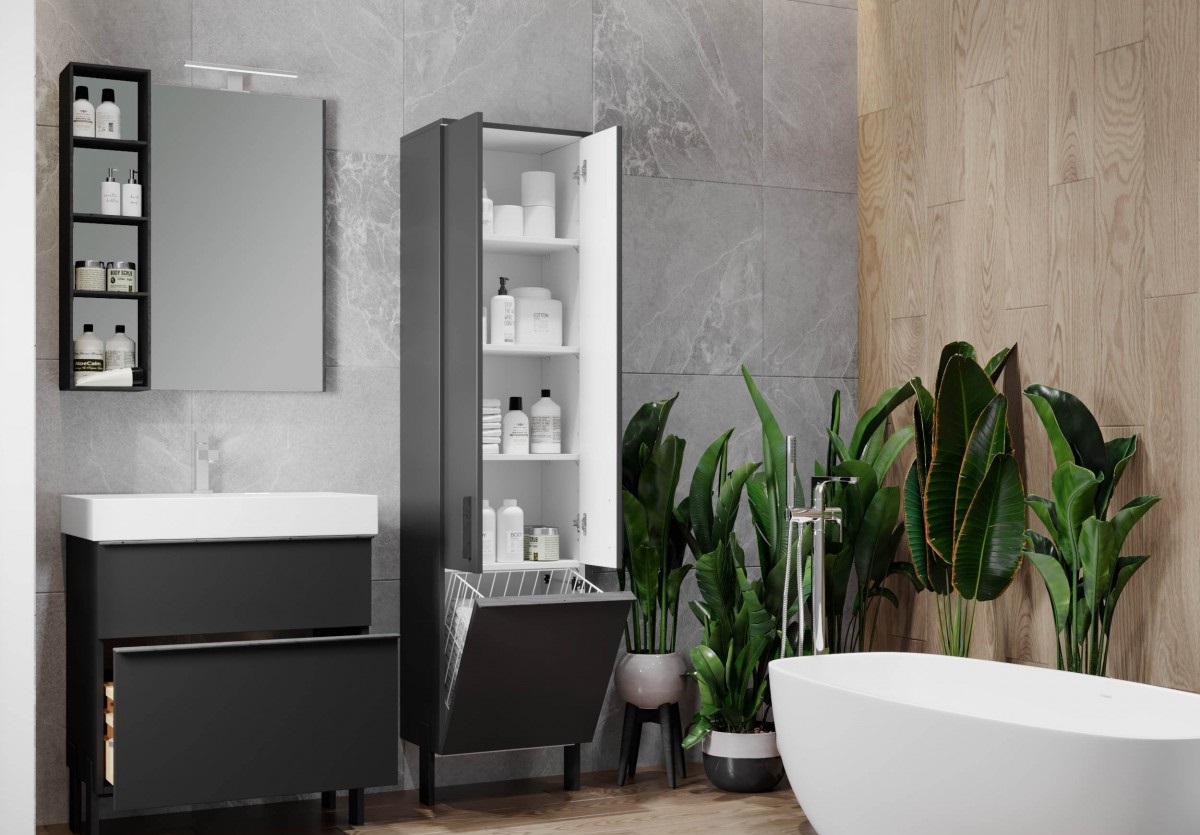 Шафка з умивальником Manhattan Mh-60 чорний Juventa - Зображення 172860654-9123a.jpg