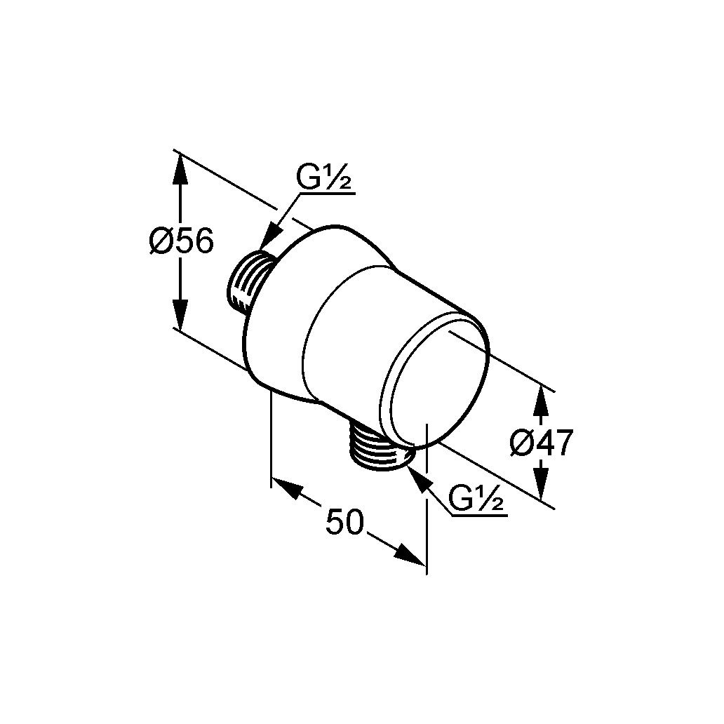 Підключення душового шланга DN 15 Sirena (6306105-00), Kludi - Зображення 173103-c1a52.jpg