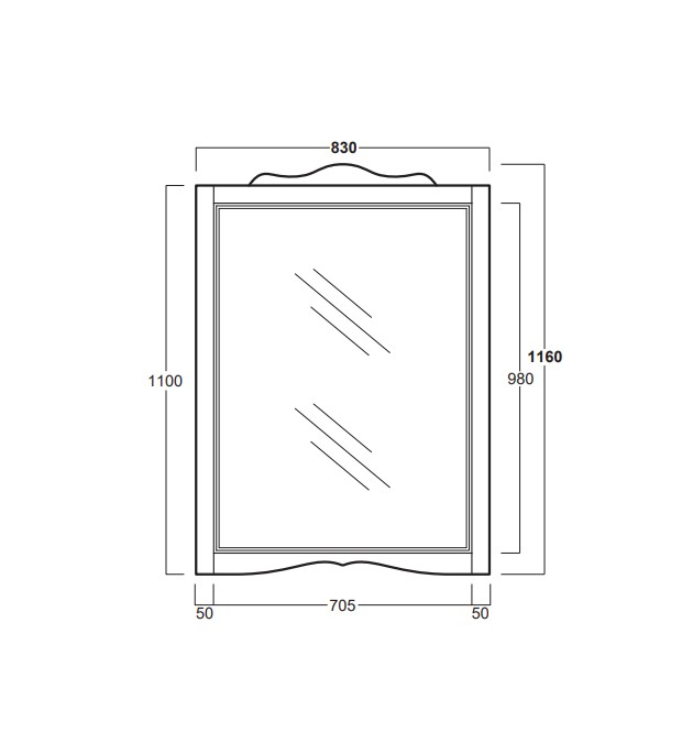 Дзеркало Arcade (ARS 2), SIMAS - Зображення 173114-2d353.jpg